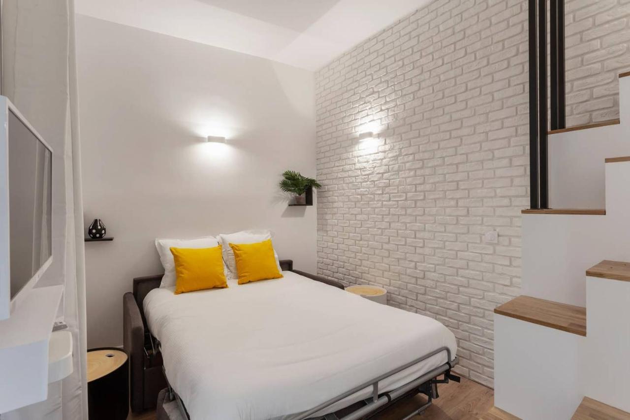 Studio 4 personnes avec Mezzanine à Montparnasse-Saint Germain Parigi Esterno foto